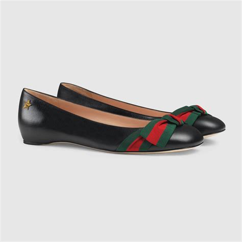 gucci aline flats|Gucci leather flats for women.